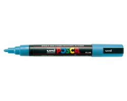 Uni-Posca MPC5MAZ Marcatore AZZURRO punta conica 2,5mm