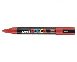 Uni-Posca MPC5MR Marcatore ROSSO punta 2.5mm