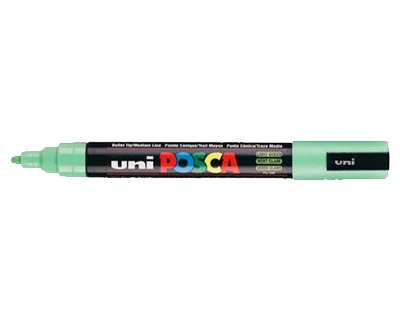 Uni-Posca MPC5MVC Marcatore VERDE CHIARO punta conica 2,5mm - OFBA srl