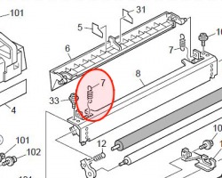 Ricoh AA060989 Spring fusing exit pressure originale