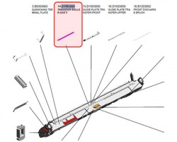 Ricoh D158-3820 Transfer roller originale