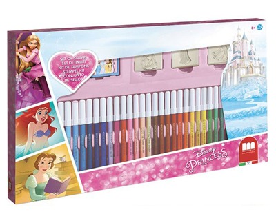 Disney Principesse Set valigetta con 36 pennarelli di marca Giotto