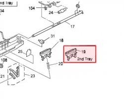 Ricoh A2672831 Friction pad compatibile