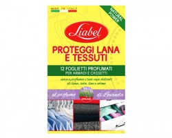 Liabel Foglietti Proteggi lana e tessuti, profumazione lavanda, conf. da 12pz