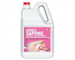 Logico Sapone neutro lavamani cremoso di qualità superiore, azione detergente e igienizzante, H.A.C.C.P., tanica da 5L