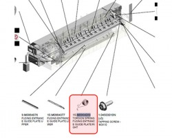 Ricoh M0964089 Fusing entrance guide plate: lower originale