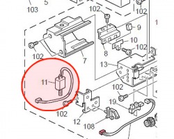 Ricoh AX040187 DC motor cleaning originale