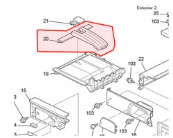 Ricoh M1324486 Tray: exit originale