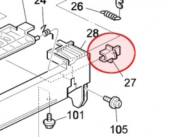 Ricoh G0294174 Bushing lower fuser roller compatibile