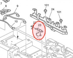 Ricoh B7891942 Paper size sensor actuator or.