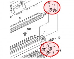 Ricoh Set ingranaggi developer 1x5