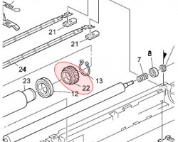 Ricoh AB01-1400 Ingranaggio 48T Rfs compatibile