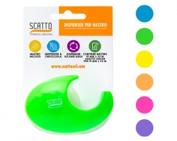 Scatto 066 Dispsenser da tavolo completo di nastro adesivo 15mm x 33m in blister