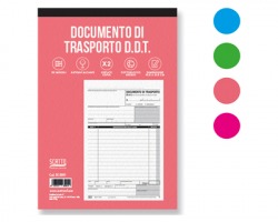 Scatto SC-3001 Blocco documenti di trasporto in duplice copia 14.8 x 22cm, 50fogli - 1pz