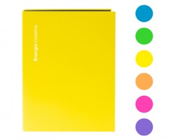Scatto 557 Raccoglitore a 4 anelli in cartone lucido, formato A4, colori assortiti