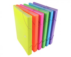 Portadocumenti in PP formato A4, colori fluo assortiti - 1pz