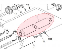 Ricoh AE01-1117 Rullo fusore superiore originale