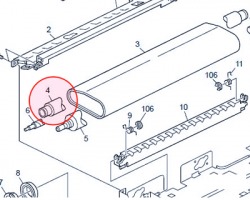 Ricoh AE020156 Pressure roller originale (da mettere in prenotazione)
