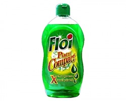 Floi Detersivo Piatti Compact da 500ml, profumazione limone