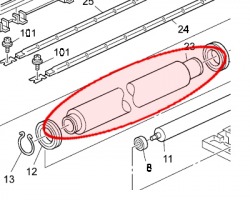 Ricoh AE01-1058 Rullo Fusore superiore compatibile