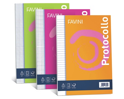 Favini A541804 Fogli protocollo f.to A4 rigatura commerciale 60gr 200ff -  1pz - OFBA srl