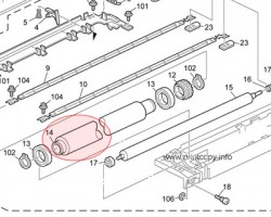 Ricoh AE011128 Rullo fusore superiore compatibile, Long life