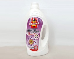 Damina Detersivo liquido lavatrice igienizzante Speciale macchie difficili, 1750ml