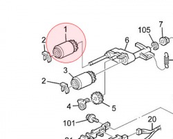 Ricoh AF030081 Paper feed roller pickup originale