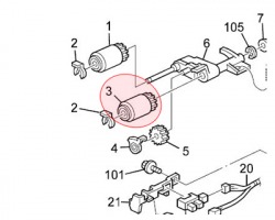 Ricoh AF031082 Paper feed roller: feed originale