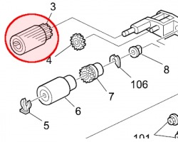 Ricoh AF030085 Pickup roller originale