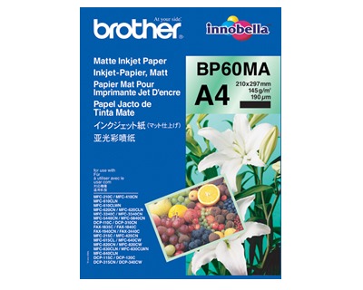 Brother BP60MA Carta fotografica opaca A4 145gr/mq, conf. da 25ff - OFBA srl