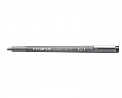 Staedtler 308 Pigment liner - Penna nera a punta sottile 0.6mm - OFBA srl