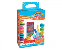 Fila-Dido' 350800 Gioca crea macaron - kit 6 salsicciotti + 1 formina 3D, accessori