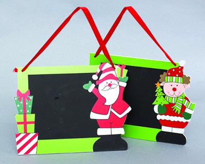 Set Vetrofanie Natalizie con Babbo Natale Assortite in 4 Modelli