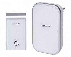 Aigostar Campanello wireless impermeabile, in ABS e acrilico, uso indoor e outdoor, distanza max fino a 150mt, bianco