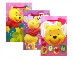 Winnie the pooh Sacchetto regalo misura 25 x 13 x 34 cm - 1pz