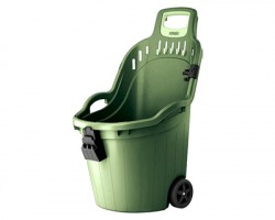 Stefanplast Carriola multiuso Helpy cart, cap. 50litri, misure 59,5x53x88.5cm, 100% Made in Italy