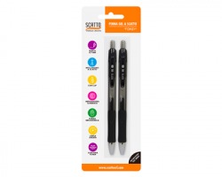 Scatto 594-03 Penna a scatto gel 0.7mm colore nero, in blister 1x2pz