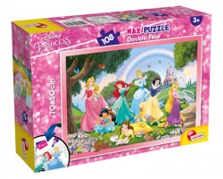 Lisciani Principesse Maxipuzzle double-face 108pz Disney Princess, 3+