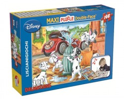 Lisciani Disney La Carica dei 101 Maxipuzzle double-face 108pz Disney 101 Dalmatians, 3+