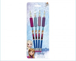 Disney Frozen Set di 4 matite soft con gommino in blister