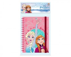 Disney Frozen Agenda spiralata con elastico A6 - 1pz