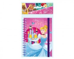 Disney Principesse Agenda spiralata con elastico A6 - 1pz