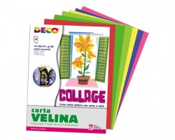 Deco 706/24 Album 24 fogi carta velina 20g, 24 x 34cm, colori assortiti - conf. 25pz