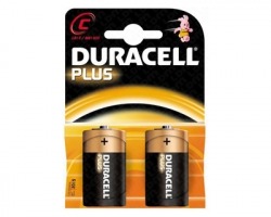 Duracell MN1400 batterie alcaline plus power mezza torcia 1,5v blister da 2pz (81275329)