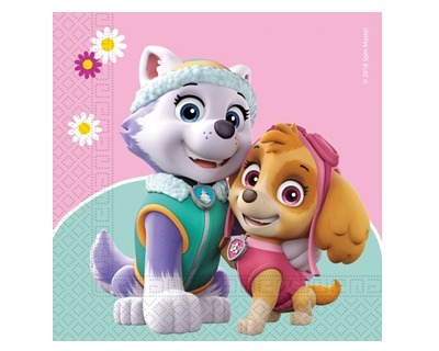 Paw Patrol Skye & Everest Tovaglioli in carta 33 x 33cm - conf. 20pz -  OFBA srl