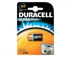 Duracell CR123A/DL123 batteria al litio 3V per fotocamera blister da 1pz (75058646)