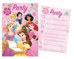 Disney Principesse Party invitation card, 5pz