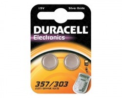 Duracell SR44W/357/303 batteria al litio 1.5V per orologi blister da 2pz (8142722)