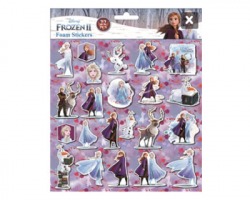 Disney Frozen Sticker adesivi spugnosi, in blister da 22pz, misura 20x24cm